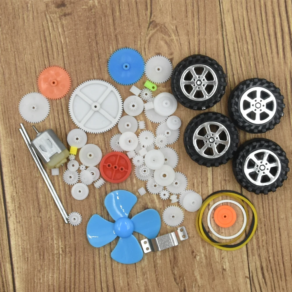 66 шт. смешанные DIY пластиковые шестерни игрушечная коробка передач автомобиль