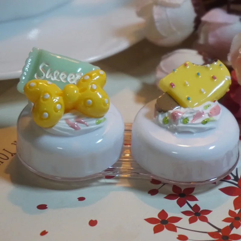 LIUSVENTINA DIY бант жемчуг двойной США-ученик коробка для хранения контактные линзы чехол для контактные линзы для глаз коробка для очков 7 Тип