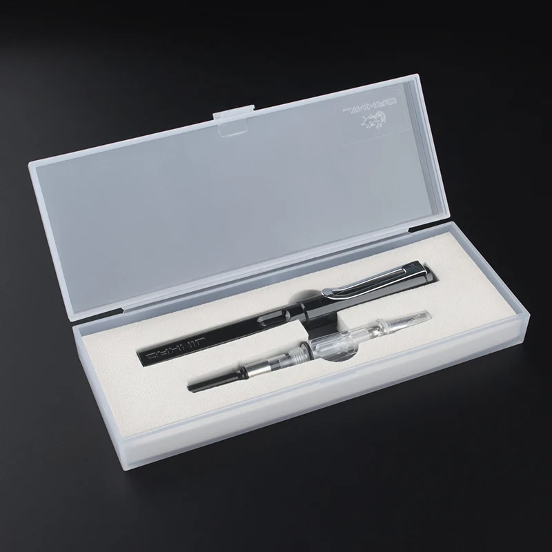 Высокое качество JINHAO 599 благородная черная двойная ручка перо Роскошная стальная - Фото №1
