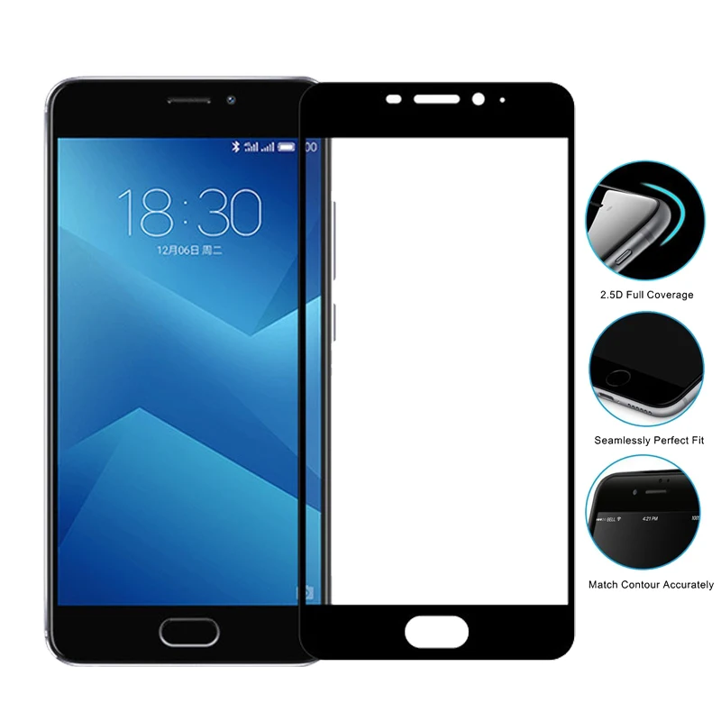 Lovekiss 9H взрывозащищенный чехол из закаленного стекла для Meizu M5 Note M5Note с полным