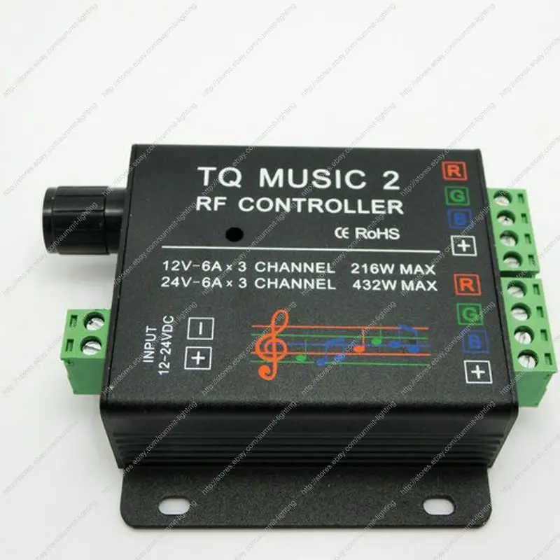 DC12 24V 18A TQ MUSIC2 RF RGB музыкальный контроллер с Wilress интеллектуальная звуковая