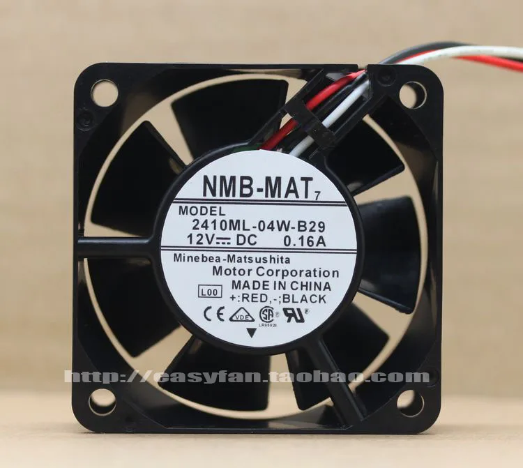 NMB-MAT 2410ML-04W-B29 L00 DC 12V 0.16A 60x60x25 мм вентилятор охлаждения сервера | Компьютеры и офис