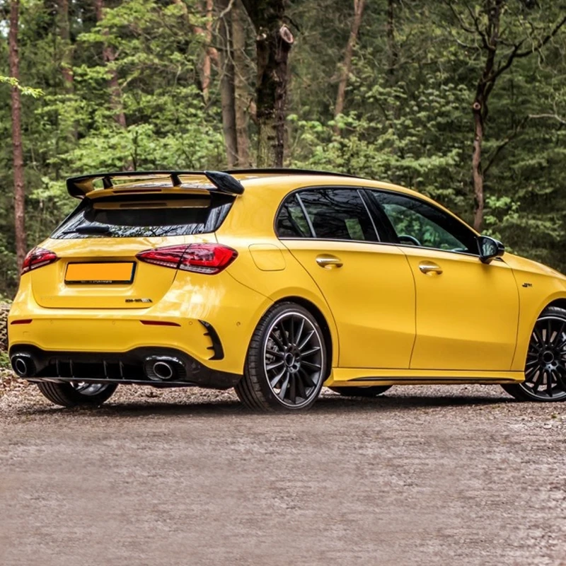 Для Mercedes Benz W177 хэтчбек A-Class A180 A200 A250 A260& A45 AMG ABS пластик черный красный цвет задний спойлер крыло