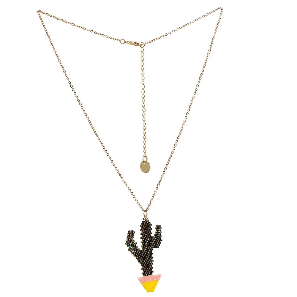 4-Miyuki Necklace BOJIU богемный Короткий воротник Чокеры ожерелье s для женщин персонализированное Бижу этнические акриловые бусины Miyuki массивное ожерелье NKS227 - Окраска металла: 4-Miyuki Necklace