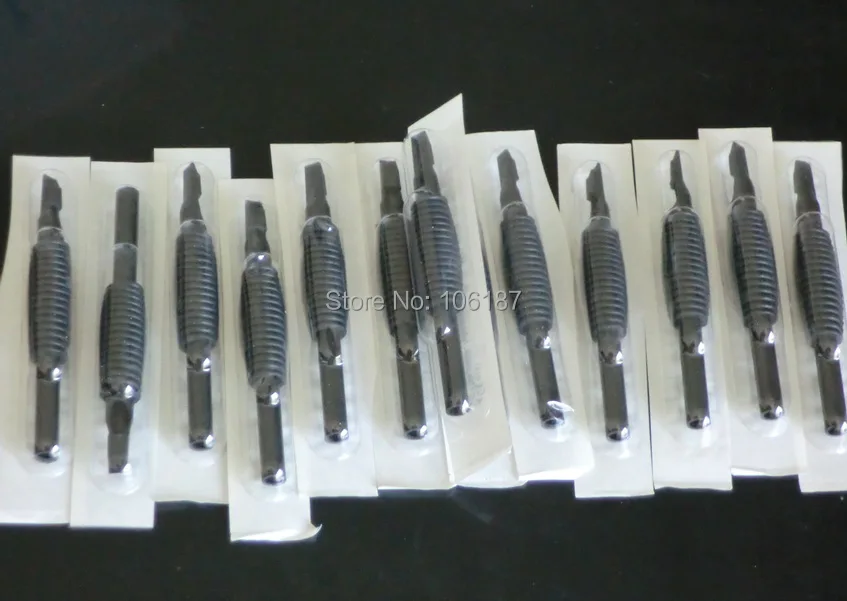 100 шт. одноразовые Силиконовые тату-трубки с наконечником 16 мм 5/8 дюйма Размер F |