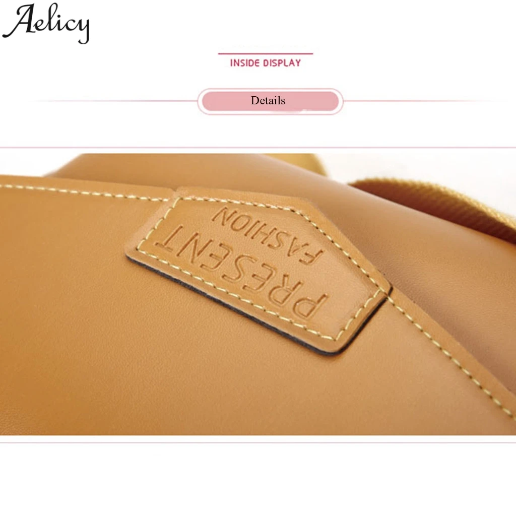 Aelicy женская летняя модная однотонная сумка мессенджер из искусственной кожи