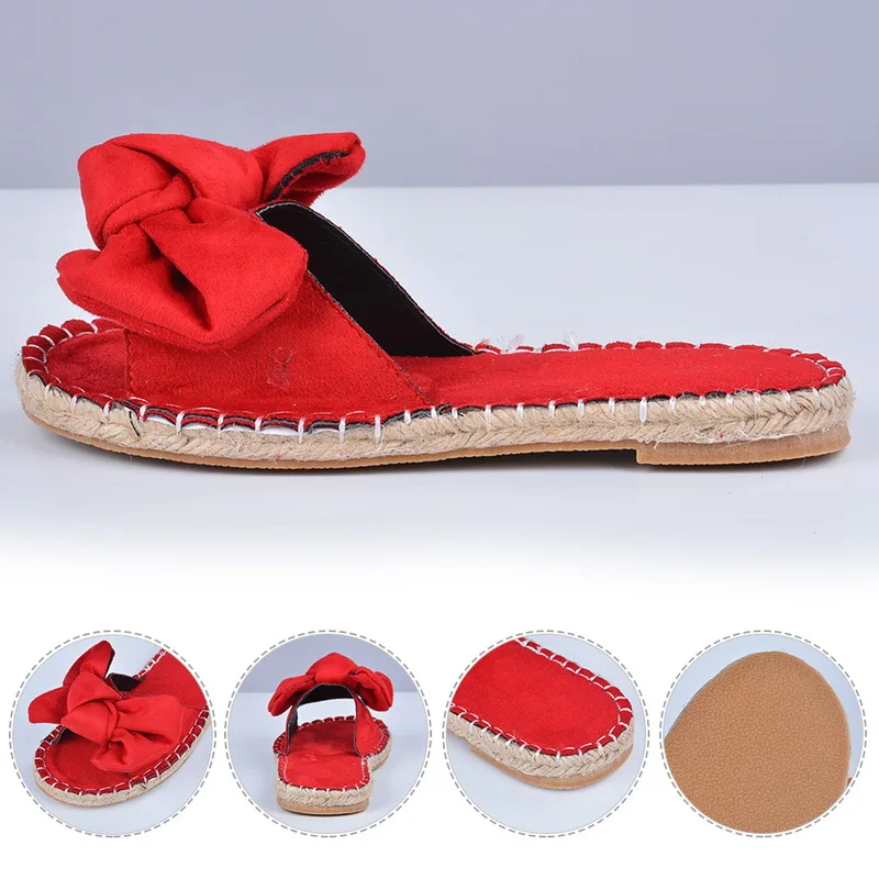 Шлепанцы женские леопардовые пляжные сандалии на платформе с бантом открытый