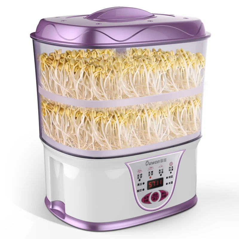 Intelligent Bean Sprouts Growing Machine Household Automatic Large Capacity 2PC Making Yogurt Rice Wine | Бытовая техника
