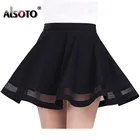 Юбка-миди Женская плиссированная, эластичная, летняя, 2021