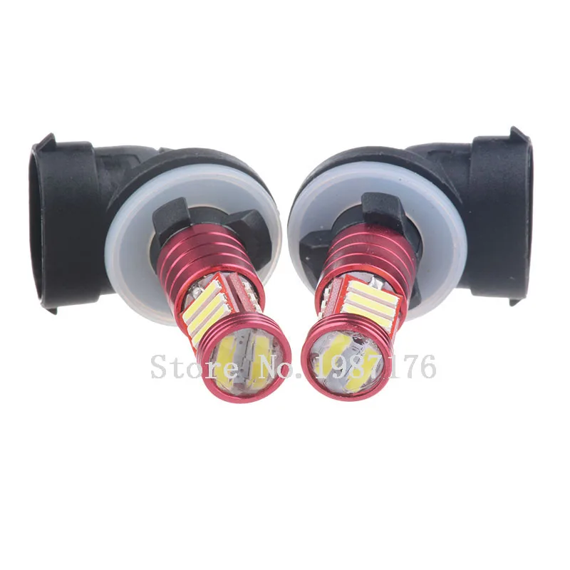 Автомобильная фара H27W2 PGJ13 2X881 холодный белый свет 550 люменов 7020 11 SMD лампа для