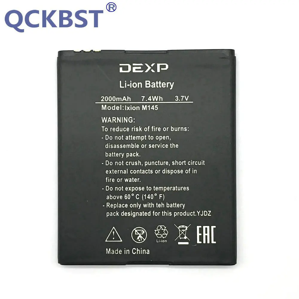 QCKBST новинка 2000 мАч высококачественный аккумулятор для DEXP Ixion M145 Оригинальные