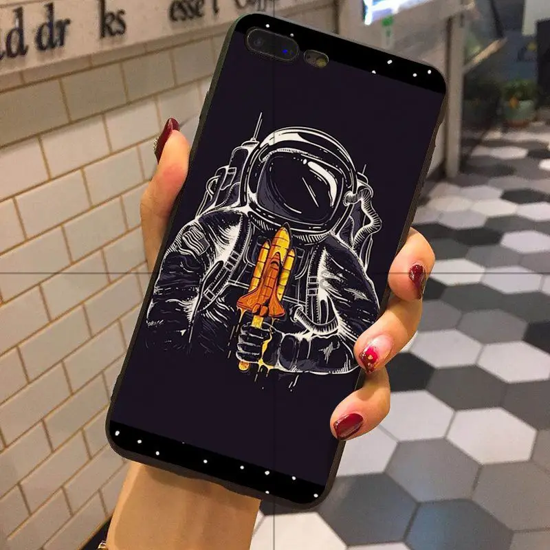 MaiYaCa астронавт космический внешний телефон задняя крышка TPU чехол для Apple iPhone 8 7 6 6S