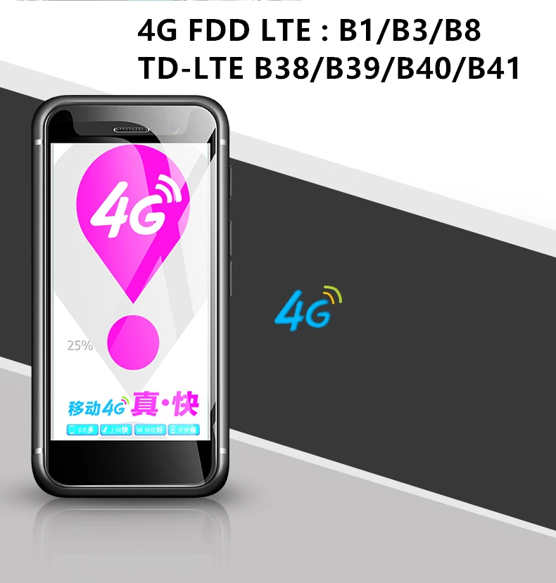 Супер мини 4G LTE смартфон Melrose S9 PLUS 2,45 дюймов маленький экран ультра тонкий MTK6737 1 ГБ 8 ГБ маленький Android 7,0 мобильный телефон