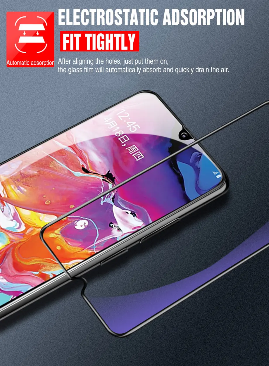 9D полное покрытие Стекло для samsung Galaxy A50 A40 A30 A20 A10 A60 A70 A80 A90 Экран протектор на A3 A5 A7 защитная пленка