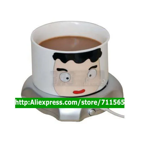 Best Gift! 40pcs/lot New 4 Port USB Hub Tea Coffee Beverage Electric Cup Mug Warmer Heater Pad for PC Laptop Free Shipping | Компьютеры и