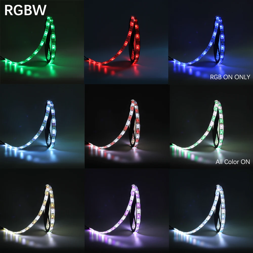 12 В светодиодные ленты 5050 RGB 5 м 300 светодиодный s RGBW rgbww полосы света + 2 4 г RGB/RGBW