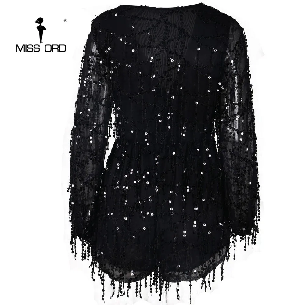 Бесплатная доставка Missord 2020 сексуальный комбинезон с глубоким v образным рукавом