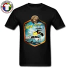 Новейшая гавайская рубашка, свободная футболка с круглым вырезом для серфинга, стильная крутая футболка для автомобиля, оптовая продажа, высококачественные футболки из чистого хлопка