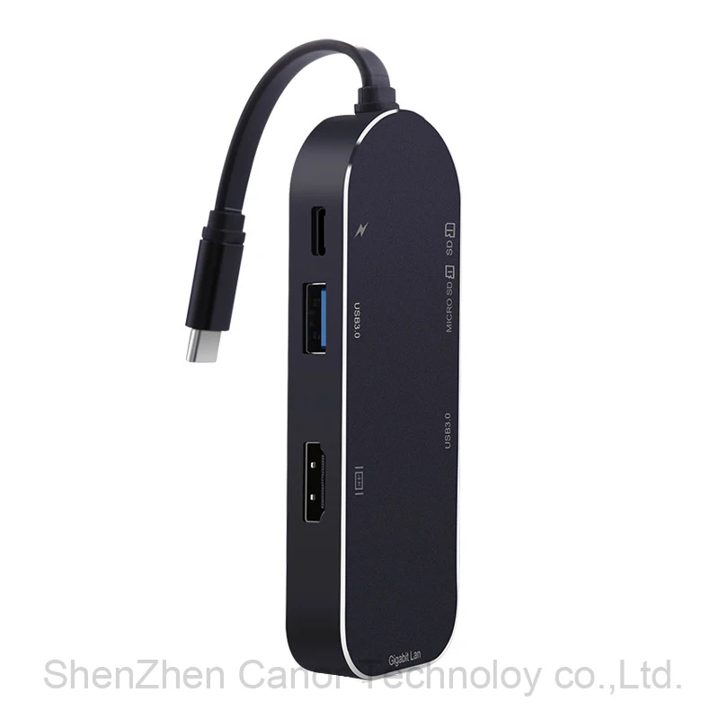USB хаб 7 в 1 HDMI гигабитный кабель Ethernet 3 0|sd sd|sd 1converter hdmi |