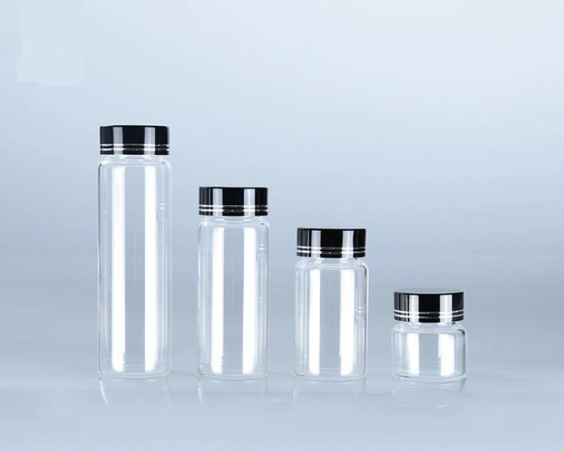 

300pcs 25ml 50ml 70ml 100ml Small Glass Bottles Tiny Glass Vials Jars Transparent Clear Jars Wishing Bottles Injection Pills Tin