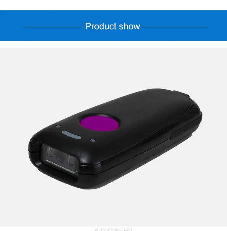 Портативный карманный беспроводной Мини 2D сканер QR кода Ручной Bluetooth штрих для