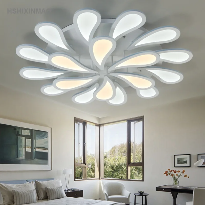 Led circular acrylic dimming ceiling lamp flower-shaped living room dining bedroom Ceiling lights AC90-260V | Лампы и освещение