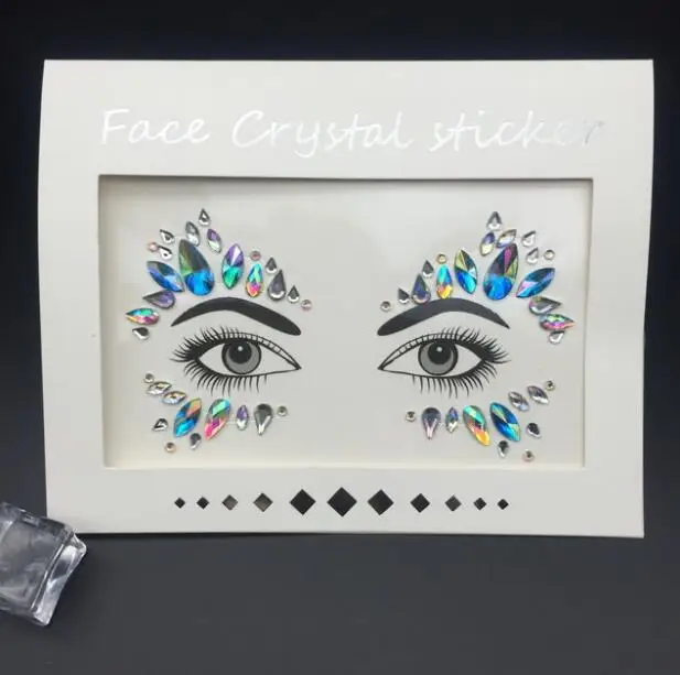 Сексуальные Стразы блестящие тату наклейки украшения для лица драгоценные камни
