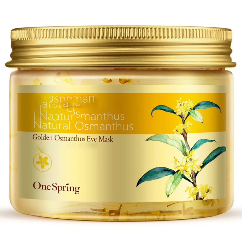 Gold Osmanthus Eye Mask 80 Pcs/Bottle care Collagen gel Whey Protein Sleep Patche Remover dark Circles Bag | Красота и здоровье
