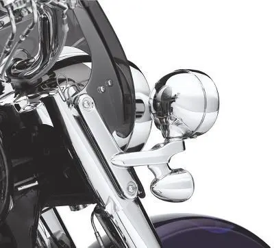 1 компл. Chrome Мотоцикл вспомогательный Освещение Кронштейны и Вёдра для Harley Davidson 09-15 Touring