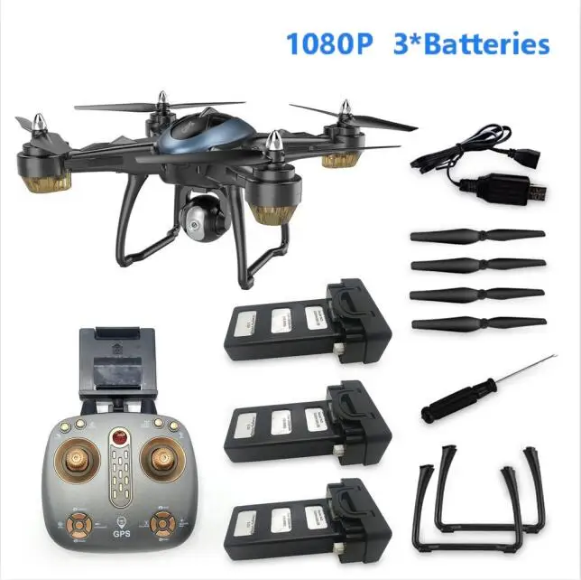 Многоцветный LH-X38GWF Дрон Двойной gps wifi FPV Дрон HD 1080P камера Дистанционное управление вертолет RC Дрон Профессиональный Дрон с 3* батареями - Цвет: Многоцветный