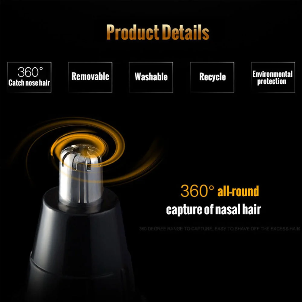 

Electric Professional Rechargable Nose Beard Trimmer Sideburns Hair cutting Shaver Women Eyebrow Shaping Clip Device 4 in1 2 in1