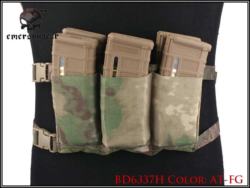 ATFG EmersonGear высокоскоростная сумка для журналов с шестью поясными вставками эластичная резиновая сумка с подушками эластичная резиновая Мультикам черная CB - Цвет: ATFG