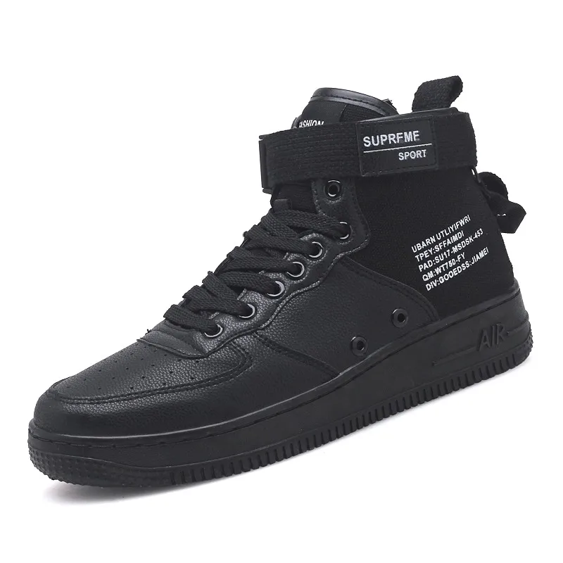 Мужские кроссовки 9908 Authentic Air Outdoor Forces Boost Huaraching беговые кроссовки кожаные ботильоны Max удобные кроссовки - Цвет: Черный