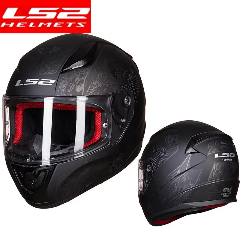 

Мотоциклетный шлем LS2 FF353, гоночный шлем на все лицо, с двойными линзами, для мужчин и женщин