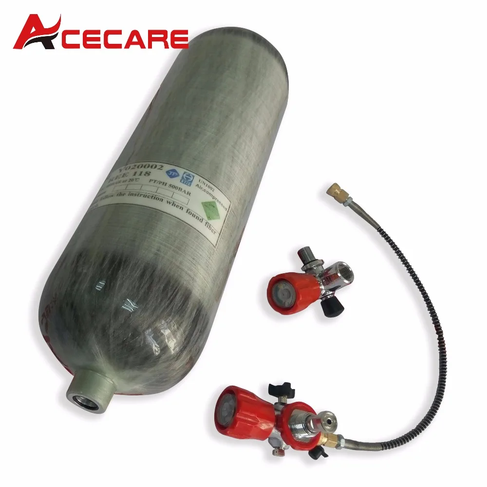 AC290111 Acecare 4500Psi DOT 9L страйкбол пистолет с Vavle и АЗС PCP углеродное волокно цилиндр для