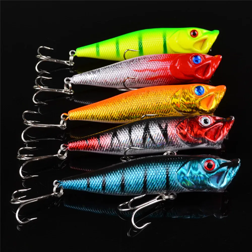 Новый набор смешанных 21 шт./лот рыболовные приманки Minnow/VIB приманка и Поппер