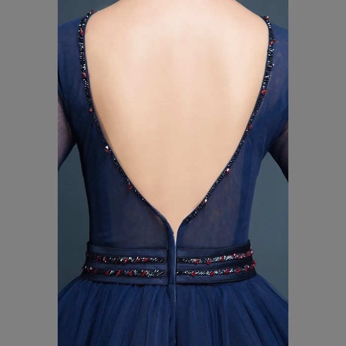 100% темно синее длинное средневековое платье с бисером принцессы эпохи