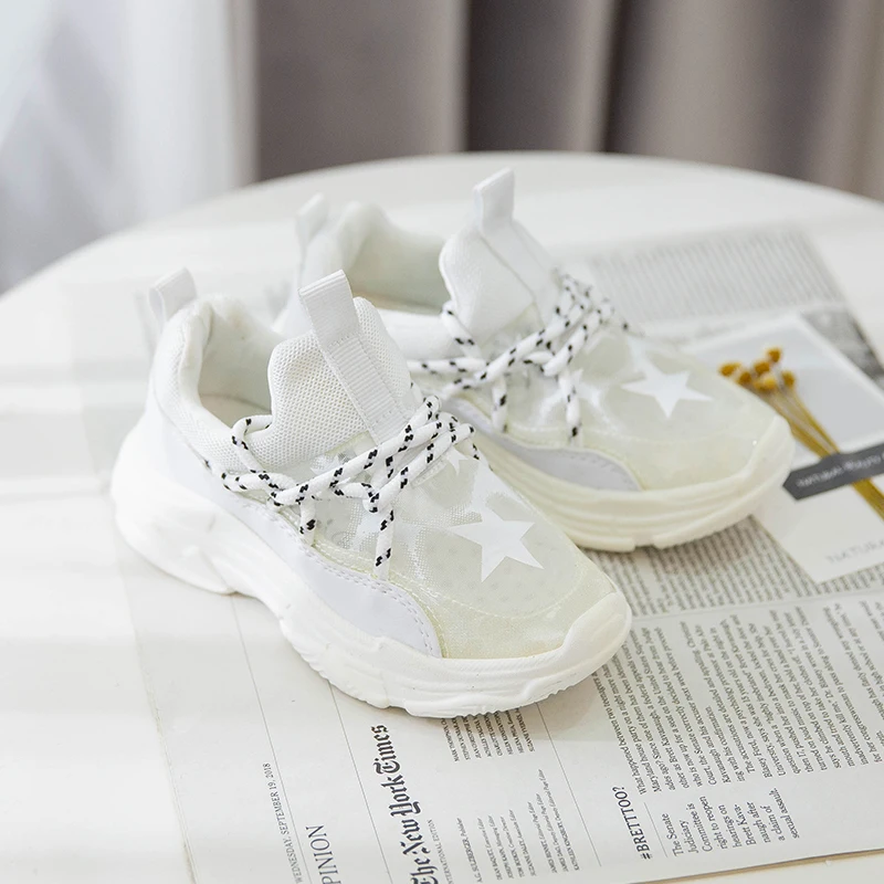 Оригинальные детские кроссовки для бега маленьких мальчиков и девочек сетчатые