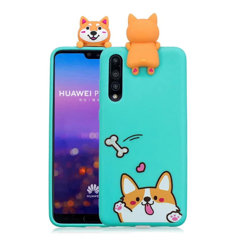 Мягкий силиконовый чехол FLYKYLIN для huawei P30 Lite, чехол для huawei P20 Pro P10 Lite, чехол на P8 Lite, чехол с мультяшными 3D игрушками