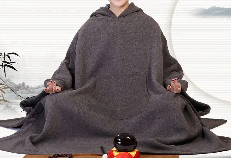 Унисекс высокое качество осень и зима дзен плащ для медитации буддизм шаолин