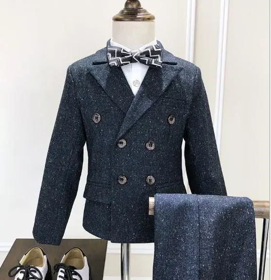 Летние Брендовые костюмы для мальчиков с цветочным принтом детский Блейзер