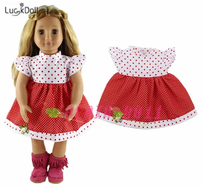 LUCKDOLL Высококачественная кукольная одежда подходит для 18 дюймов американский