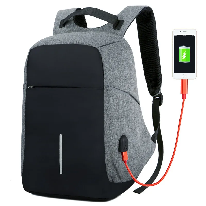Противоугонный рюкзак XD City Дизайн USB зарядка мужские рюкзаки для Ноутбука