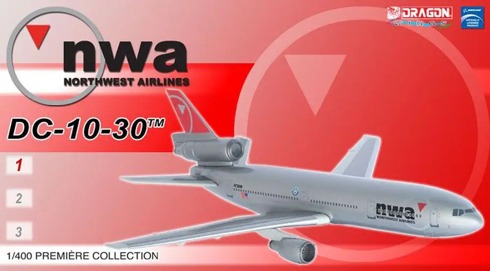 Dragon Northwest Airways DC-10-30 1/400 литая модель самолета |