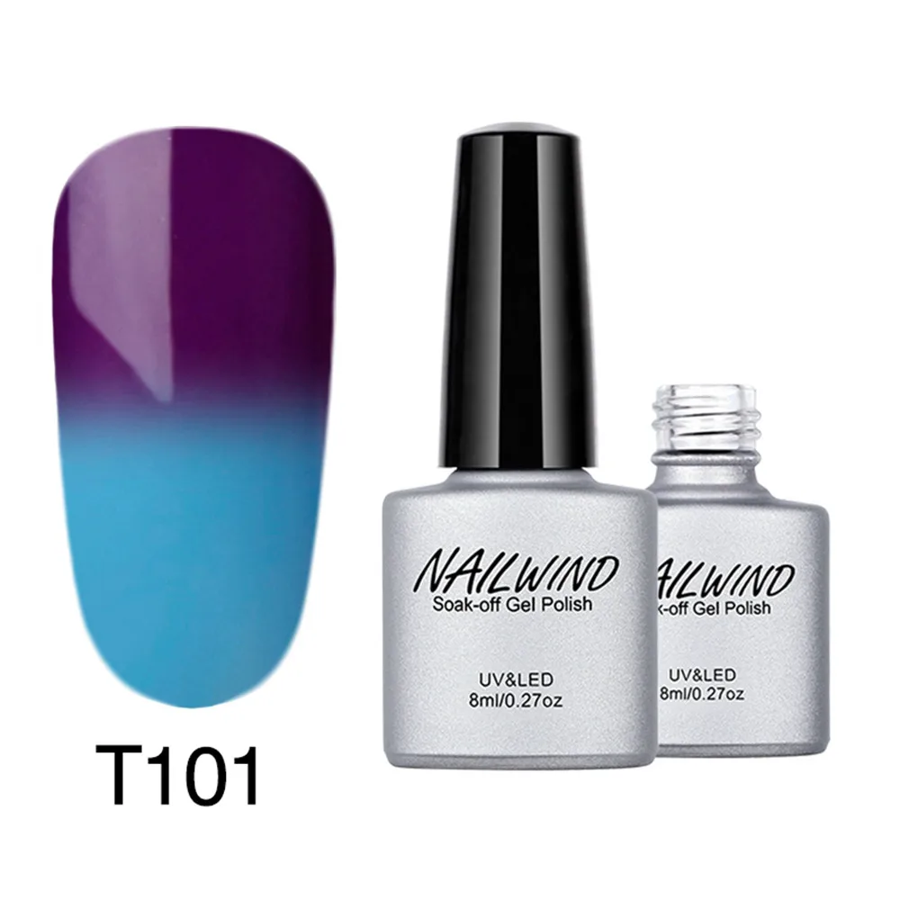 NAILWIND 8 мл Цветной Гель лак для ногтей УФ светодиодный Hybird основа дизайна