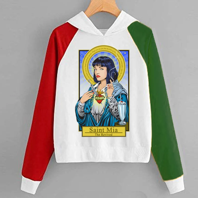 Женские толстовки с принтом Saint Freddie harajuku женские повседневные длинными рукавами