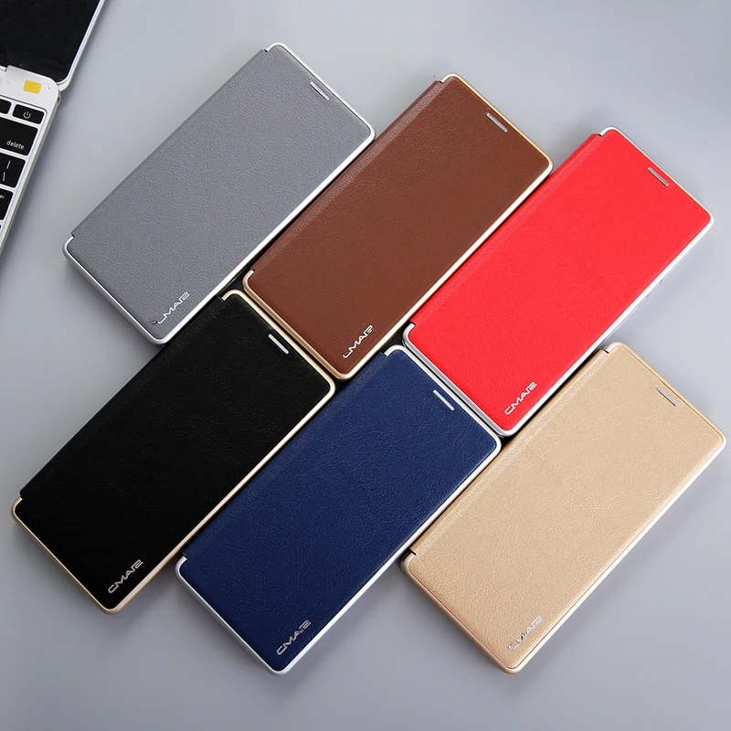 Чехол книжка для Samsung Galaxy Note 9 S9 Plus кожаный чехол бумажник с магнитной застежкой и
