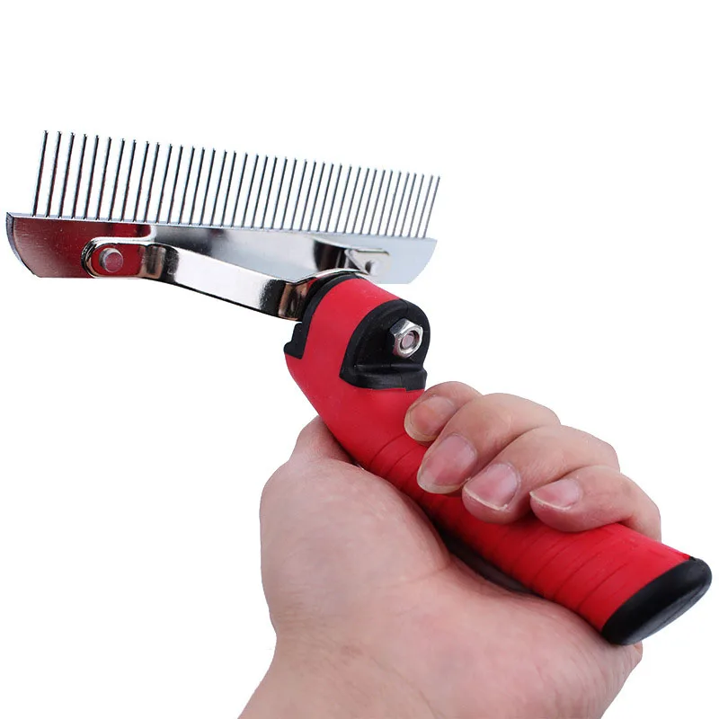 Профессиональная щетка для волос больших собак удлиненная короткая Расческа