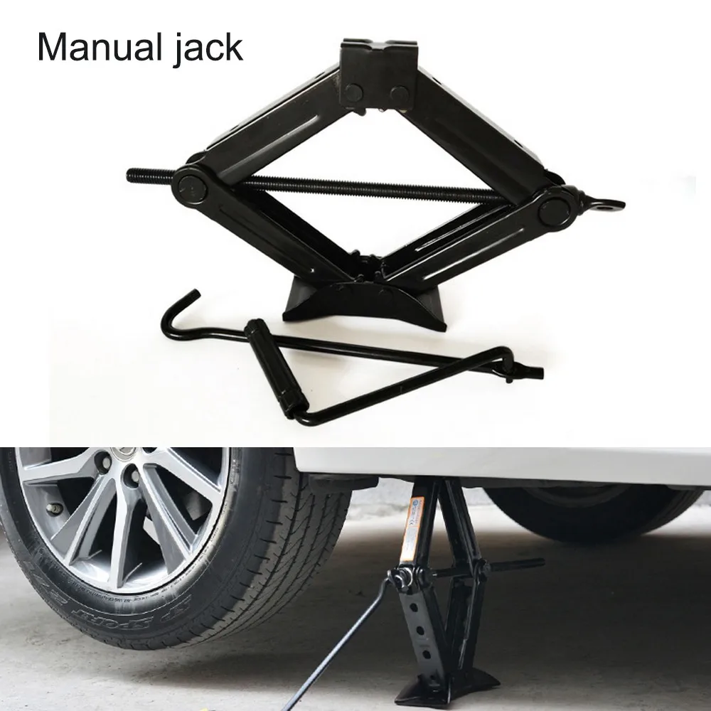 

Car Jack General Foldable Handle Scissor Jack 1T Thick Steel Plate Rocker Hand-operated Car Truck Jack Auto Lifting Repair Tool