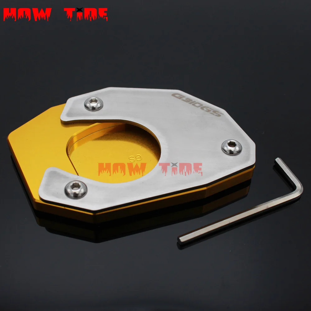 

Motorcycle tripod extension board foot side bracket magnification pad for BMW G310GS G 310GS G 310 GS 2017-2018